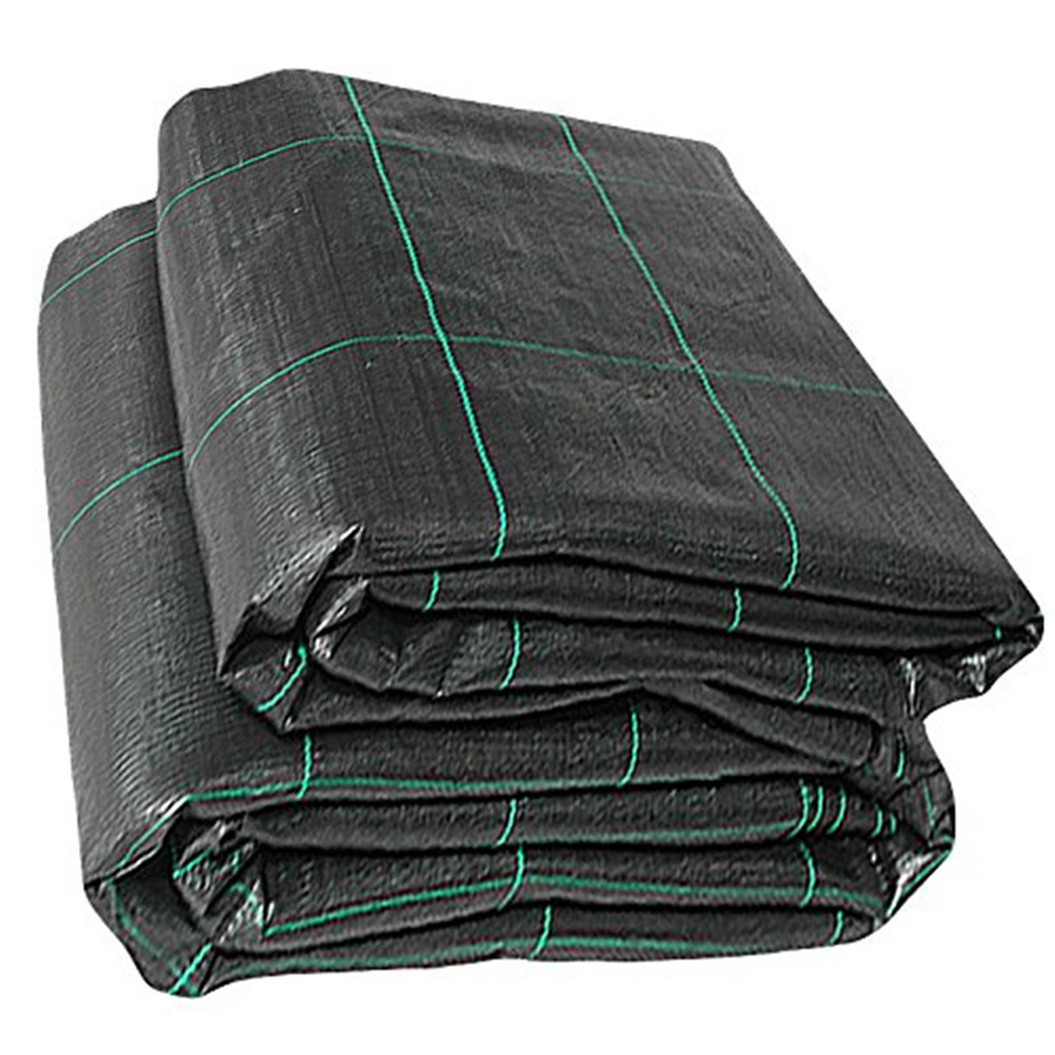 PP PE Black Weed Mat Anti-grass Cloth Ground Cover Weed Barrier Weed Contract Fabric In Roll For Garden Greenhouse