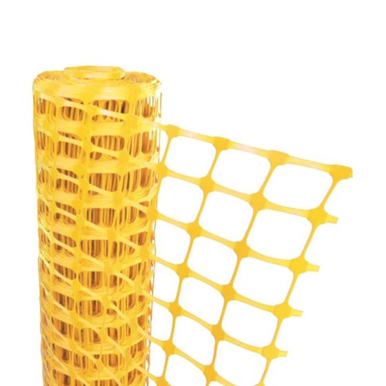 Yellow Mesh Barrier Fencing – 1m x 50m Utility and Services Demarcation